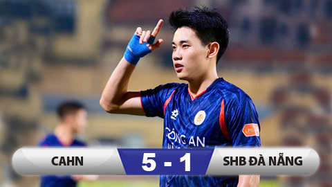 Đình Bắc lập cú đúp, CAHN thắng ‘vùi dập’ Đà Nẵng